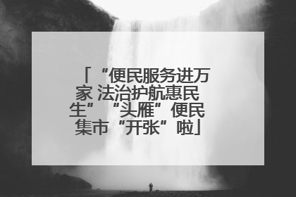 “便民服务进万家 法治护航惠民生”“头雁”便民集市“开张”啦