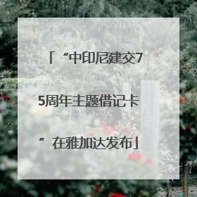 “中印尼建交75周年主题借记卡”在雅加达发布