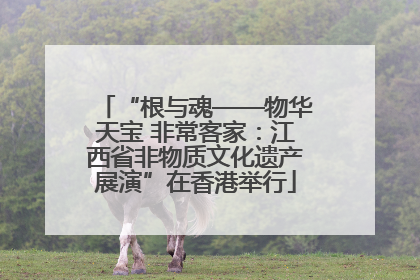 “根与魂——物华天宝 非常客家：江西省非物质文化遗产展演”在香港举行
