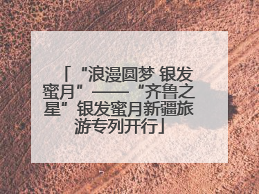 “浪漫圆梦 银发蜜月”——“齐鲁之星”银发蜜月新疆旅游专列开行