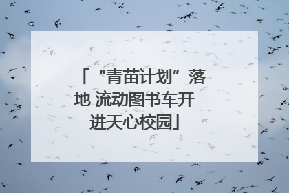 “青苗计划”落地 流动图书车开进天心校园