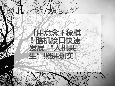 用意念下象棋！脑机接口快速发展 “人机共生”照进现实