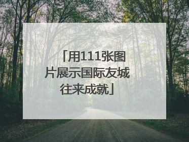 用111张图片展示国际友城往来成就