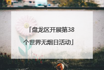 盘龙区开展第38个世界无烟日活动