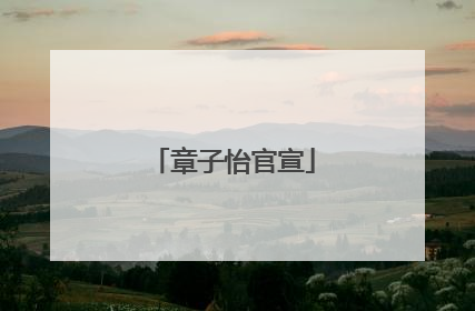 章子怡官宣