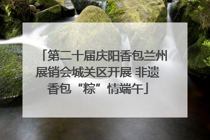 第二十届庆阳香包兰州展销会城关区开展 非遗香包“粽”情端午