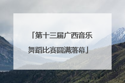 第十三届广西音乐舞蹈比赛圆满落幕
