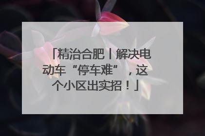 精治合肥丨解决电动车“停车难”，这个小区出实招！