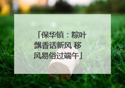 保华镇：粽叶飘香话新风 移风易俗过端午