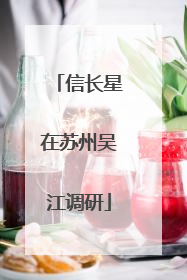 信长星在苏州吴江调研