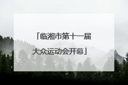 临湘市第十一届大众运动会开幕
