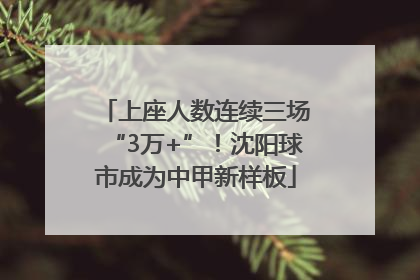 上座人数连续三场“3万+”！沈阳球市成为中甲新样板