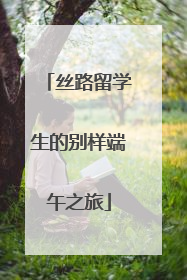 丝路留学生的别样端午之旅