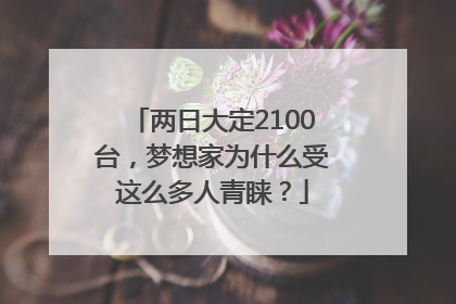 两日大定2100台，梦想家为什么受这么多人青睐？