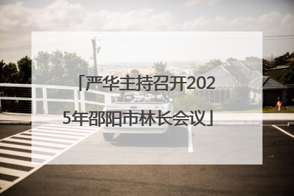严华主持召开2025年邵阳市林长会议