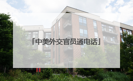 中美外交官员通电话