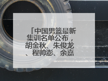中国男篮最新集训名单公布，胡金秋、朱俊龙、程帅澎、余嘉豪再次入选