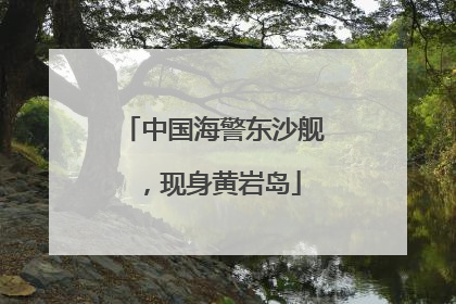 中国海警东沙舰，现身黄岩岛