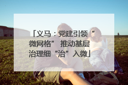 义马：党建引领“微网格” 推动基层治理细“治”入微