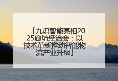 九识智能亮相2025廊坊经洽会：以技术革新推动智能物流产业升级