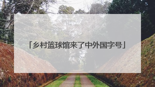乡村篮球馆来了中外国字号