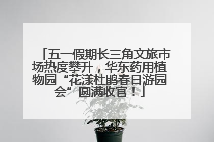 五一假期长三角文旅市场热度攀升，华东药用植物园“花漾杜鹃春日游园会”圆满收官！