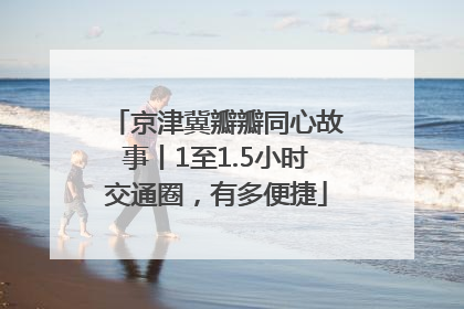 京津冀瓣瓣同心故事丨1至1.5小时交通圈，有多便捷