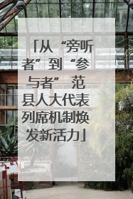 从“旁听者”到“参与者” 范县人大代表列席机制焕发新活力