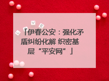 伊春公安：强化矛盾纠纷化解 织密基层“平安网”