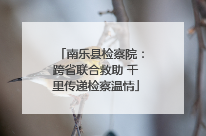南乐县检察院：跨省联合救助 千里传递检察温情