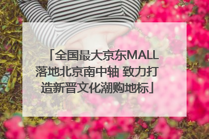 全国最大京东MALL落地北京南中轴 致力打造新晋文化潮购地标