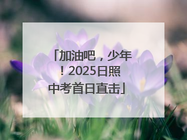 加油吧，少年！2025日照中考首日直击