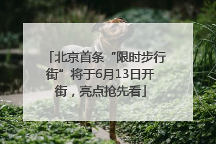 北京首条“限时步行街”将于6月13日开街，亮点抢先看