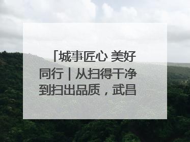 城事匠心 美好同行｜从扫得干净到扫出品质，武昌临江大道“洗”出洁净样板路