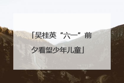 吴桂英“六一”前夕看望少年儿童