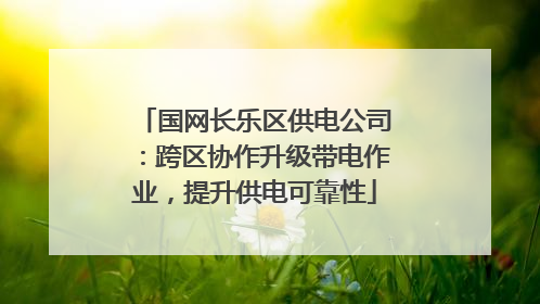 国网长乐区供电公司：跨区协作升级带电作业，提升供电可靠性