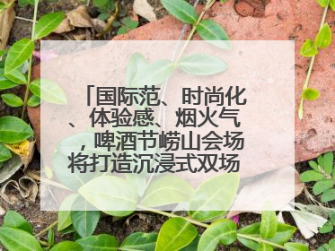 国际范、时尚化、体验感、烟火气，啤酒节崂山会场将打造沉浸式双场景园区