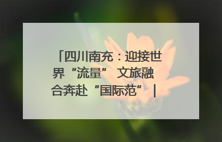 四川南充：迎接世界“流量” 文旅融合奔赴“国际范”｜话锦绣·说安逸