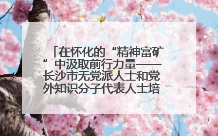 在怀化的“精神富矿”中汲取前行力量——长沙市无党派人士和党外知识分子代表人士培训班在怀化圆满举办