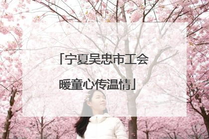 宁夏吴忠市工会暖童心传温情