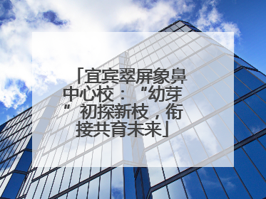 宜宾翠屏象鼻中心校：“幼芽”初探新枝，衔接共育未来