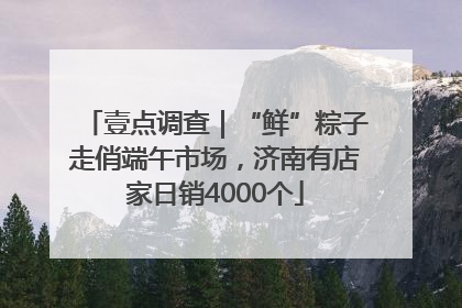 壹点调查｜“鲜”粽子走俏端午市场，济南有店家日销4000个