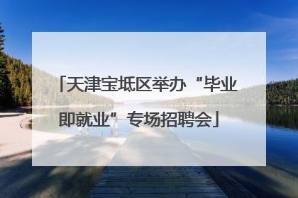 天津宝坻区举办“毕业即就业”专场招聘会