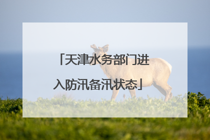 天津水务部门进入防汛备汛状态
