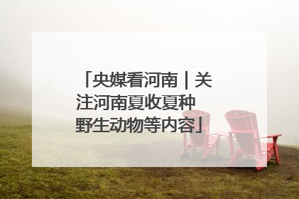 央媒看河南｜关注河南夏收夏种 野生动物等内容