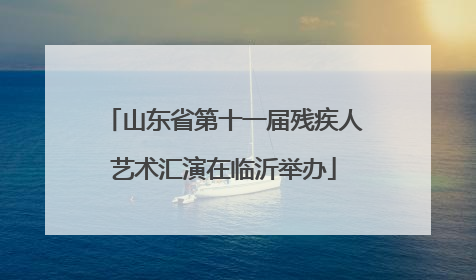 山东省第十一届残疾人艺术汇演在临沂举办