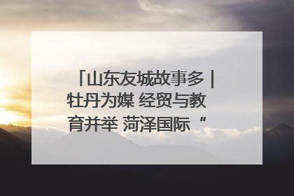 山东友城故事多｜牡丹为媒 经贸与教育并举 菏泽国际“朋友圈”扩容升级