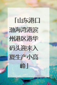 山东港口渤海湾港滨州港区港华码头迎来入夏生产小高峰