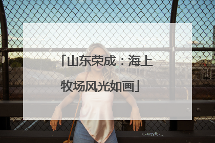 山东荣成：海上牧场风光如画