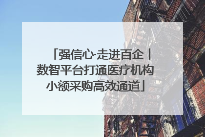 强信心·走进百企丨数智平台打通医疗机构小额采购高效通道